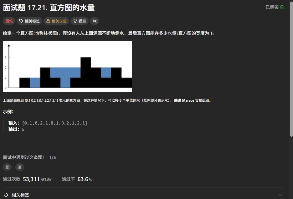 截图未命名.jpg 力扣面试17.21题解：接雨水问题的双指针最优解 双指针法 力扣面试题 动态规划 力扣题解 第1张